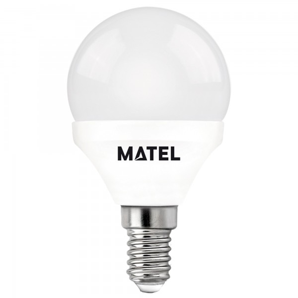 Bomb.led esferica  e14  7w.calida (caja de 10 unidades)