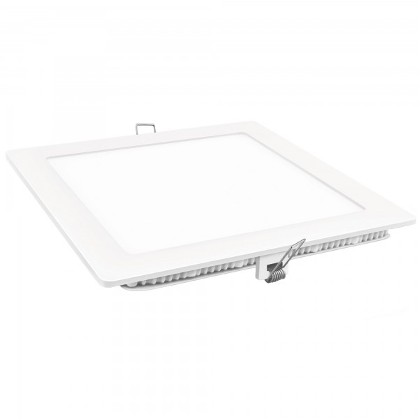 Downlight led cuadrado blanco 15w.neutra