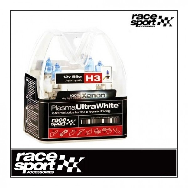 Estuche Bombilla H3 "Plasma" Super Blanca. 2 Unidades. Xenon