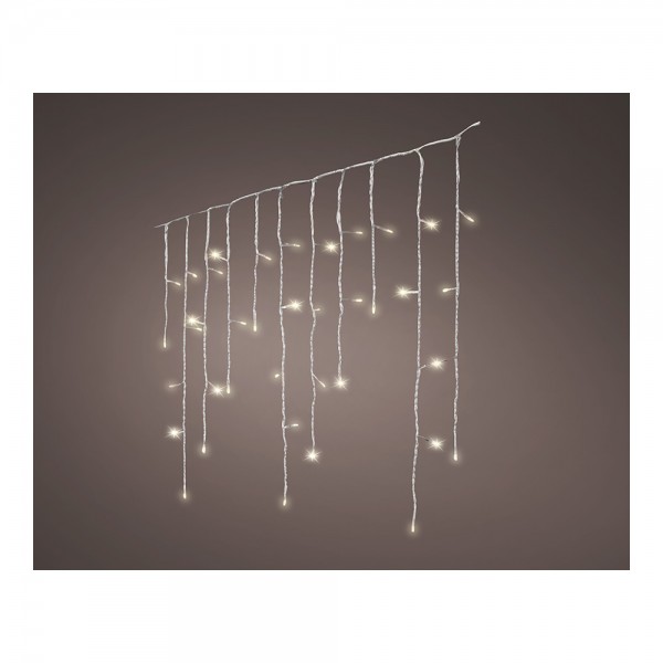 Cortina multifunción, exterior, led icicle, 240 leds, 5,8 m, luz cálida