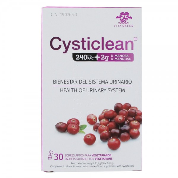 Cysticlean 240 Mg PAC + D-Manosa 30 Sobres