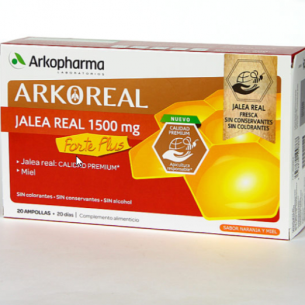 Arkoreal Jalea Real Forte Plus 1500mg 20 Ampolla
