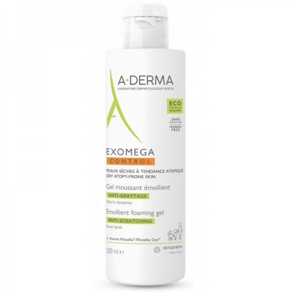Aderma Exomega Control Gel Limpiador Moussant 500ml