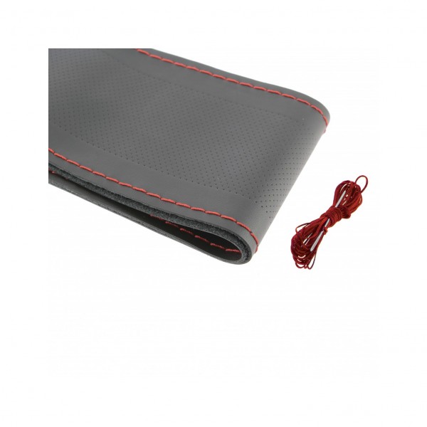 Funda/Cubierta Cuero Real NO SINTÉTICO. con Aguja e Hilo Rojo para Coser y Ajustar al Volante