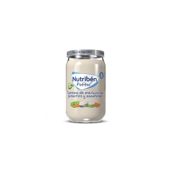 Nutriben Merluza Guisantes y Zanahorias 235 g