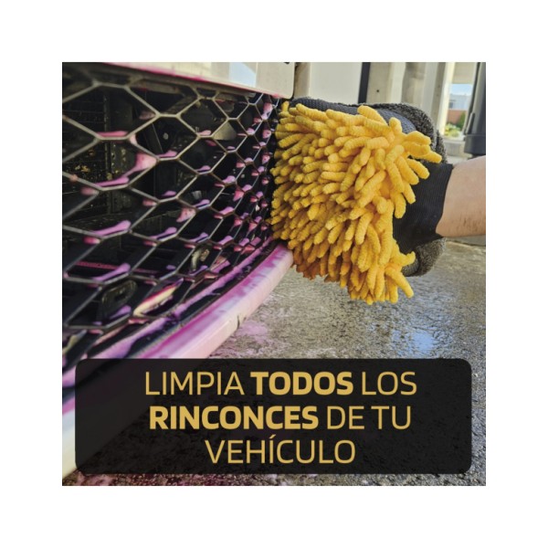 Guante de Lavado Premium de Microfibra Billionaire Cuida la Carrocería Sin Arañazos Manopla de Secado y Lavado 26x18 cm