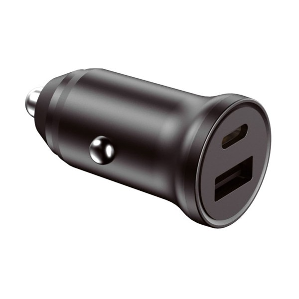 Ksix bxcrc20w black / cargador usb-a + usb-c para coche 20w