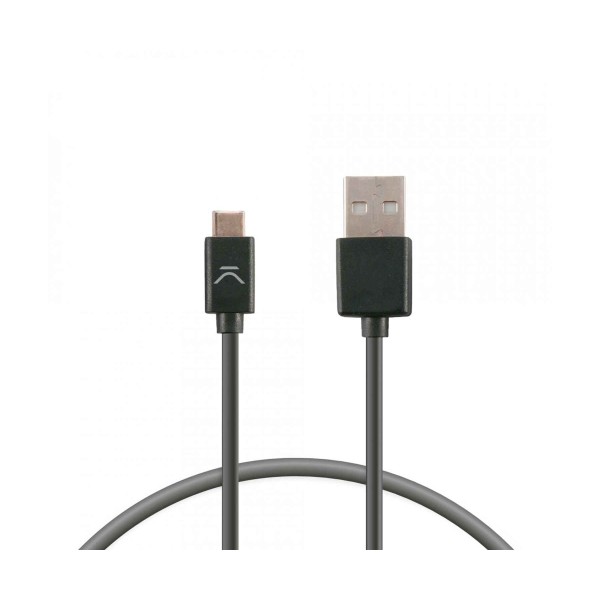 Ksix bxcuc03 negro / cable usb-a (m) a usb-c (m) 1 metro