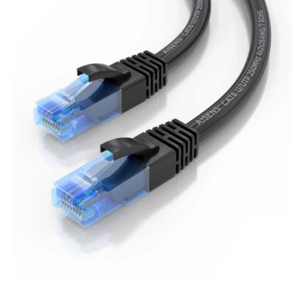 Aisens cable rj45 cat.6 utp awg26 cca negro 1.5m