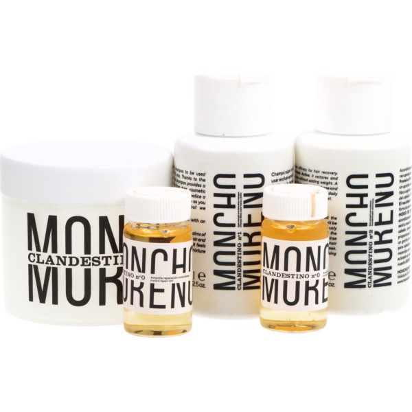 Moncho Moreno Tratamiento Clandestino Ampollas + Champú + Acondicionador Promo