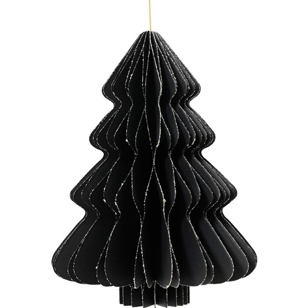 árbol de papel negro ø30 x 40 cm
