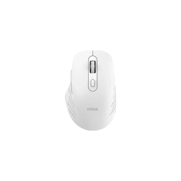 Nilox ratón dual wireless 1600dpi silen. blanco