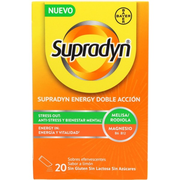 Supradyn Energy Doble Acción 20 Sobres Efervescentes