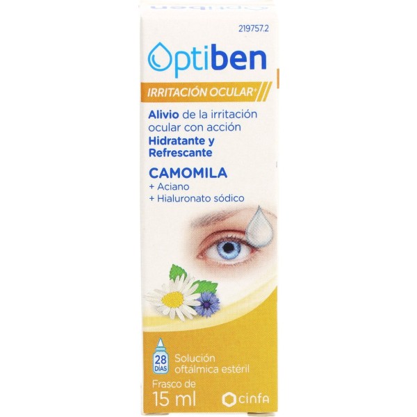Optiben Irritación Ocular+ Colirio Calmante 15 ml
