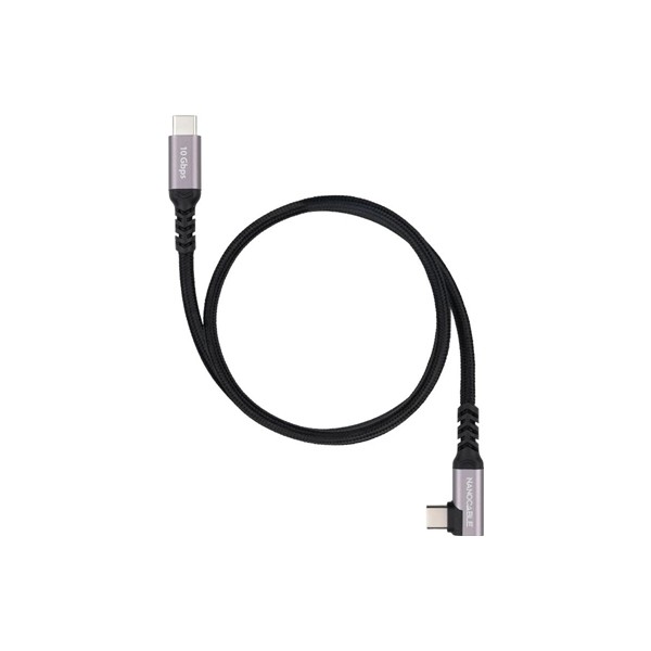 Nanocable cable usb-c 3.2 gen2 acodado 100w 3 m